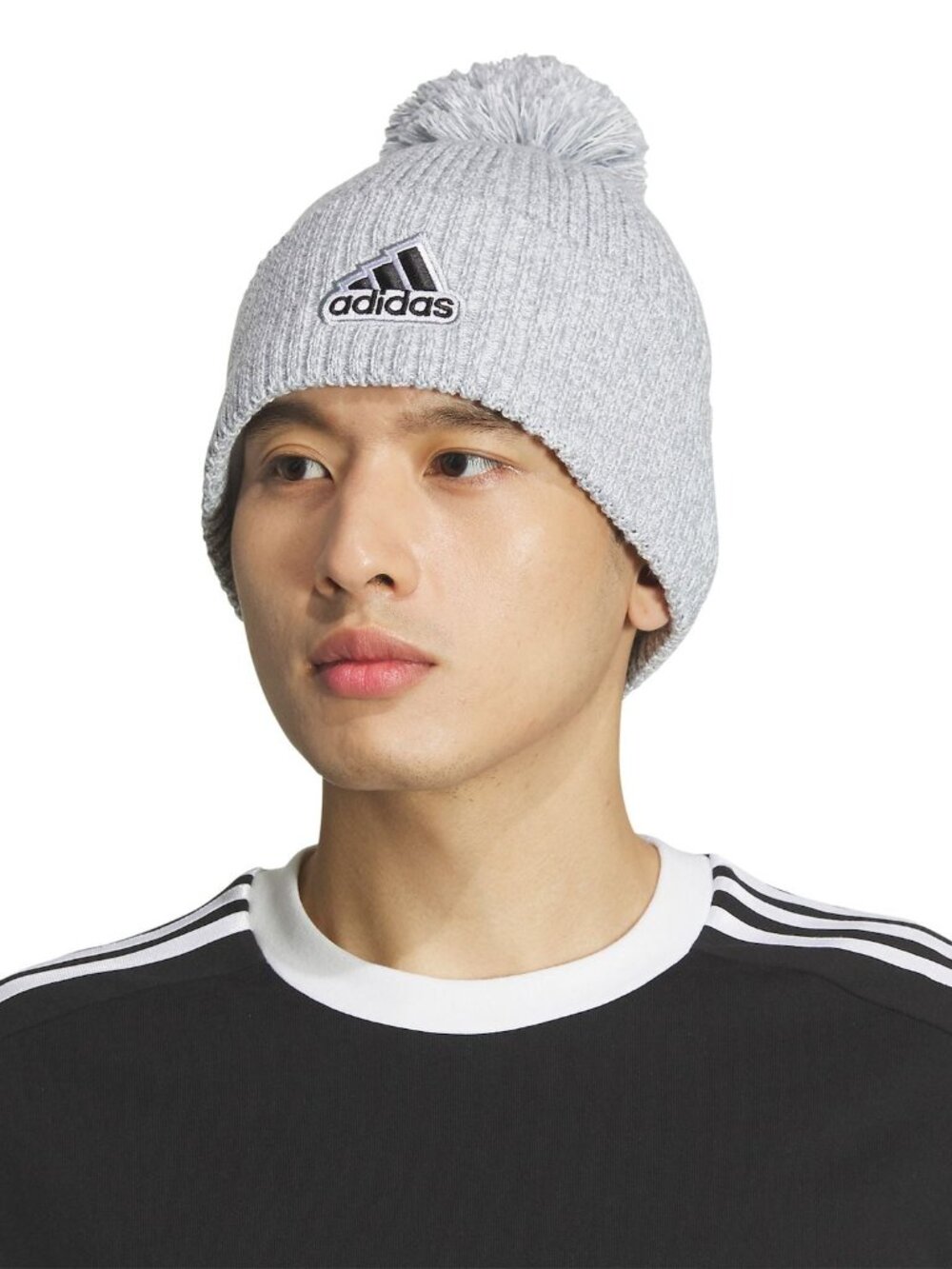 Men's adidas Recon 4 Pompom Beanie Gray